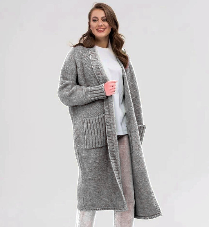 Damen Oversized Strickmantel Drune