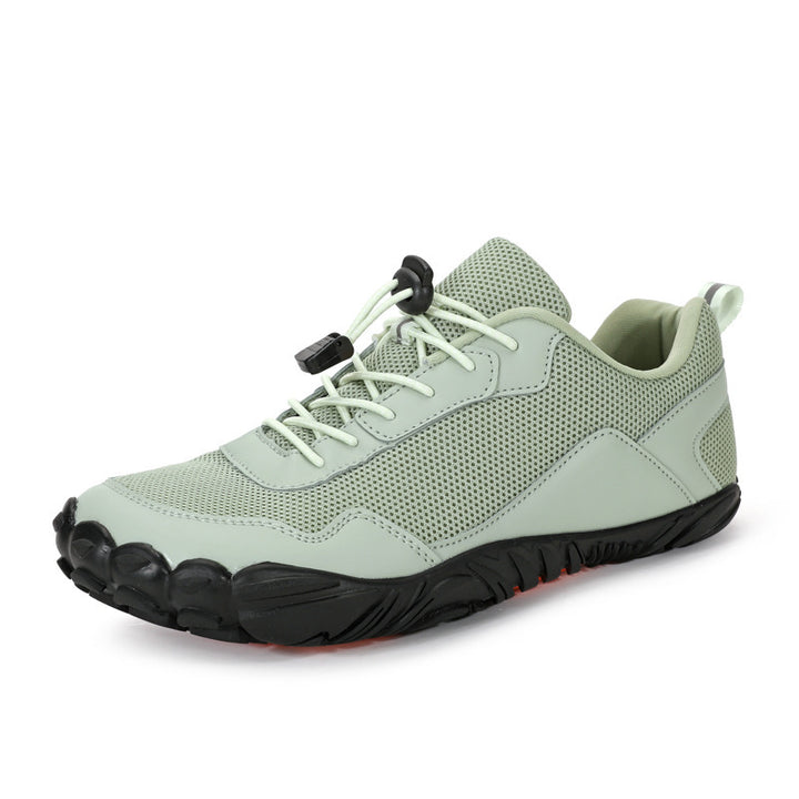 Herren nan leichter Schnellzug-Trekkingschuh mit Gummizehschutz, atmungsaktivem Meshoberteil und profiliertem Outdoor-Laufsohle Drune