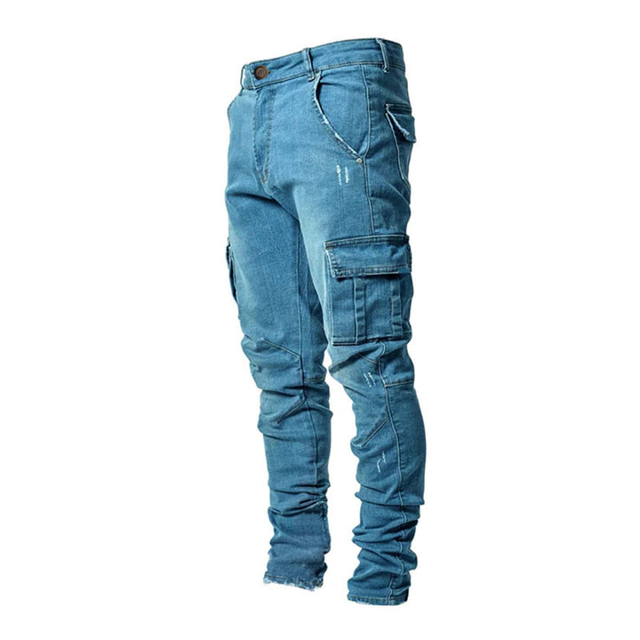 Herren Cargo-Jeans mit modischen Seitentaschen und lässigem Schnitt Drune