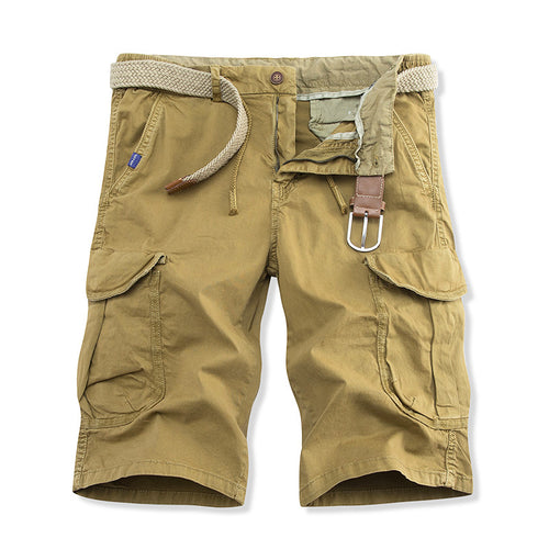 Herren vielseitige Cargo-Shorts mit verstellbarem Gürtel Drune