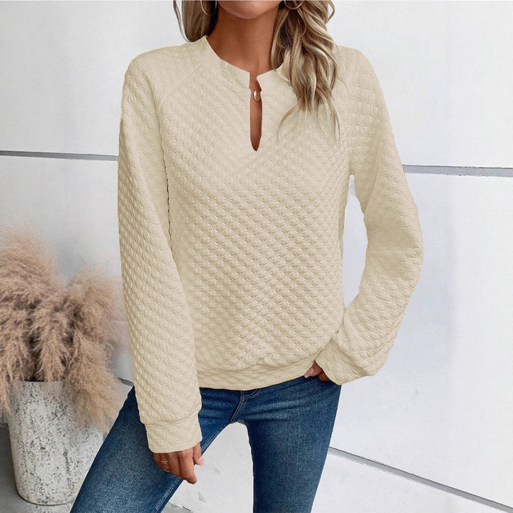 Damen Sweatshirt mit strukturiertem Design Drune