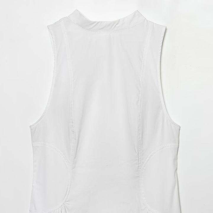 Damen Maxikleid mit elegantem Rundhalsdesign und fließendem Schnitt Drune