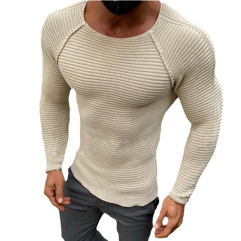 Herren modischer Strickpullover mit strukturiertem Design Drune