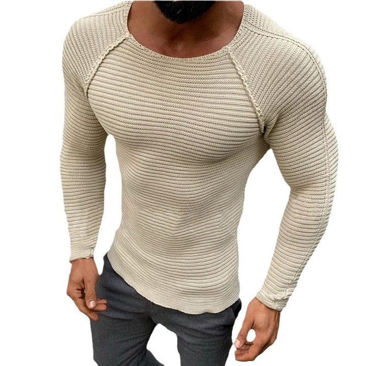Herren modischer Strickpullover mit strukturiertem Design Drune