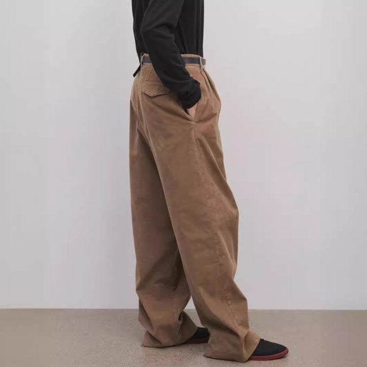 Damen Elegante und weit geschnittene Chino-Hose Drune