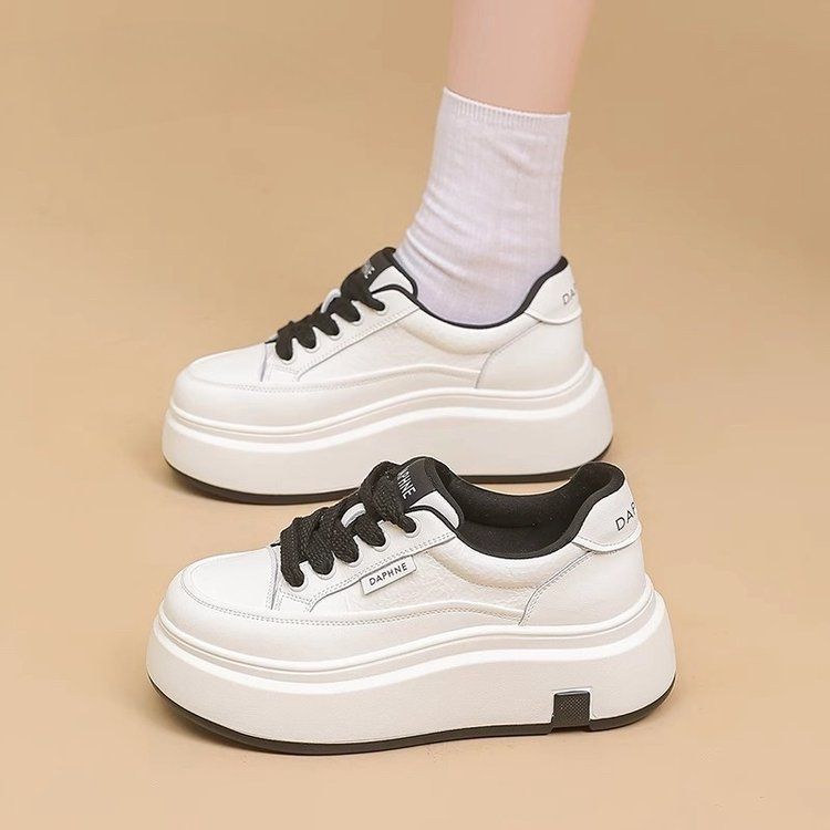 Damen Chunky Sneakers mit hohem Plateau und strapazierfähiger Verarbeitung Drune