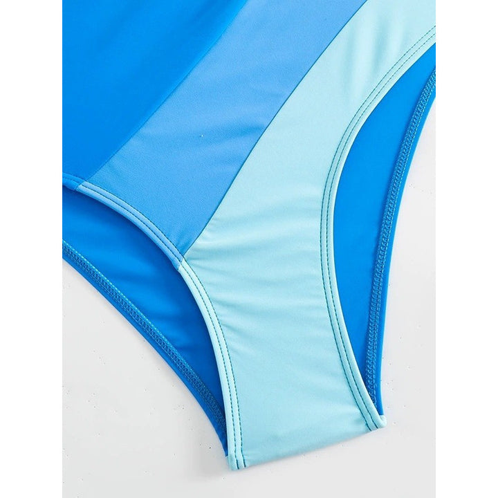 Damen Bikini-Set mit verspielten Schleifen und modernem Farbblockdesign Drune