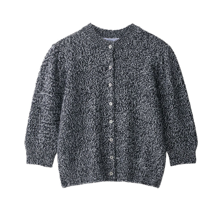 Damen Strickjacke mit Knopfverschluss und eleganten Rüschendetails Drune