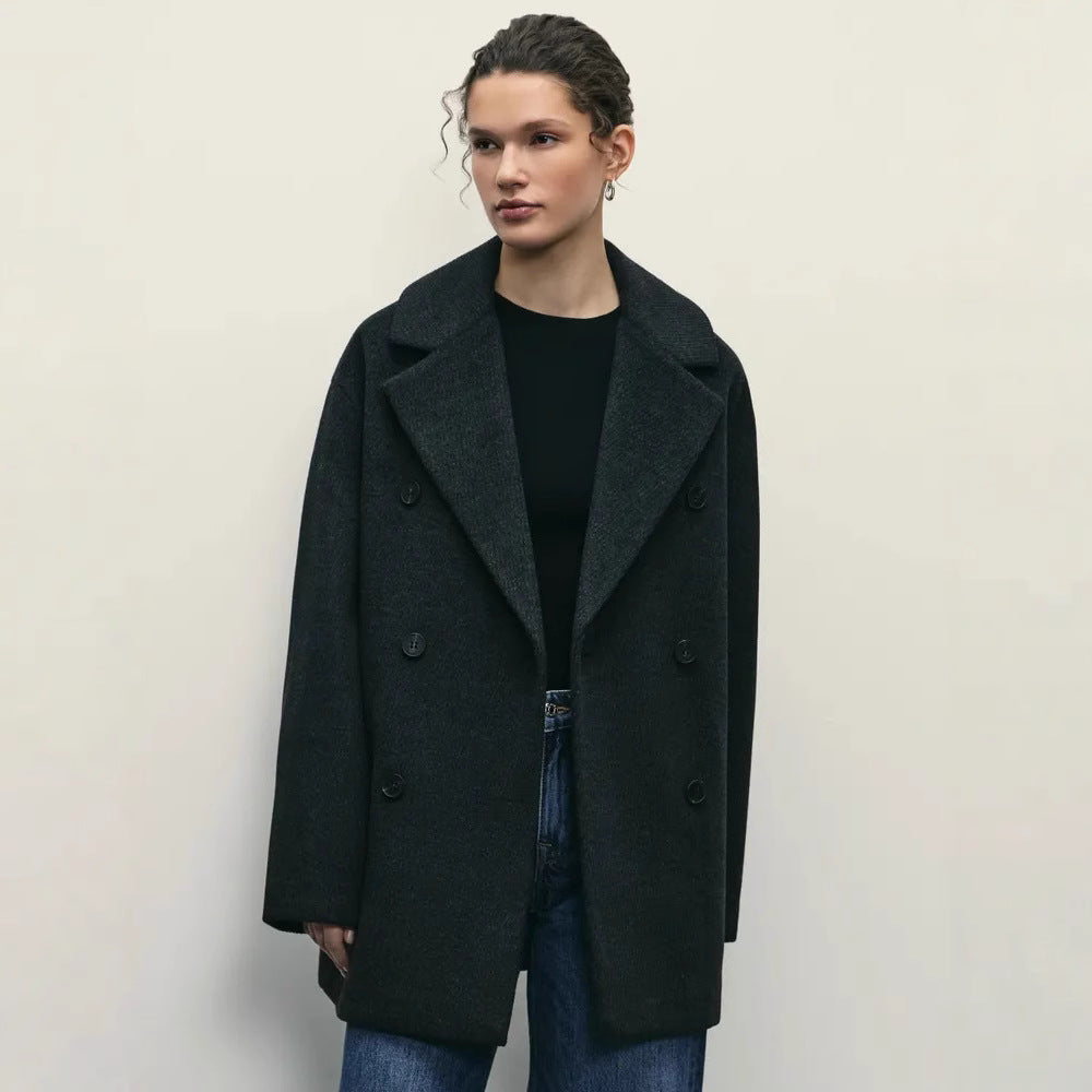 Damen Elegante Doppeltüra-Manteljacke Drune