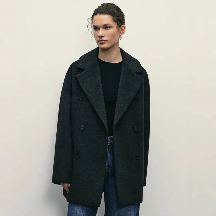 Damen Elegante Doppeltüra-Manteljacke Drune