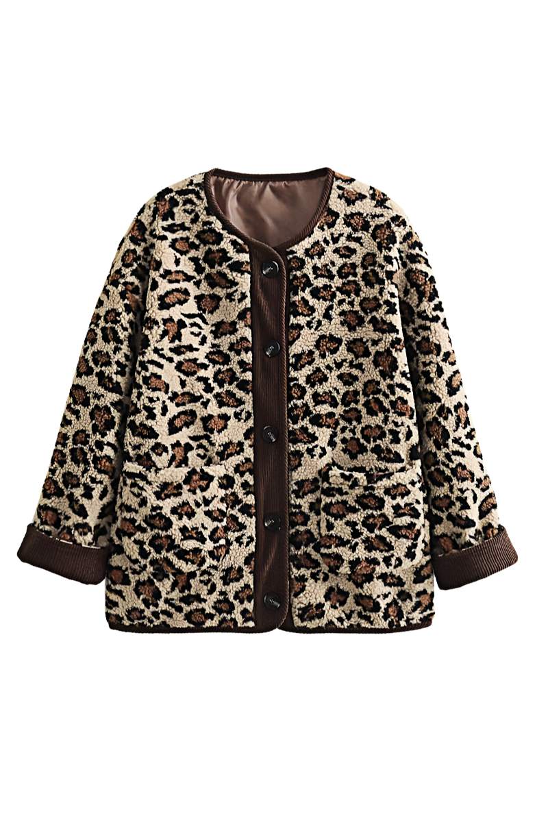 Drune | Lässiger Cardigan Tierdruck Bequem und Stilvoll