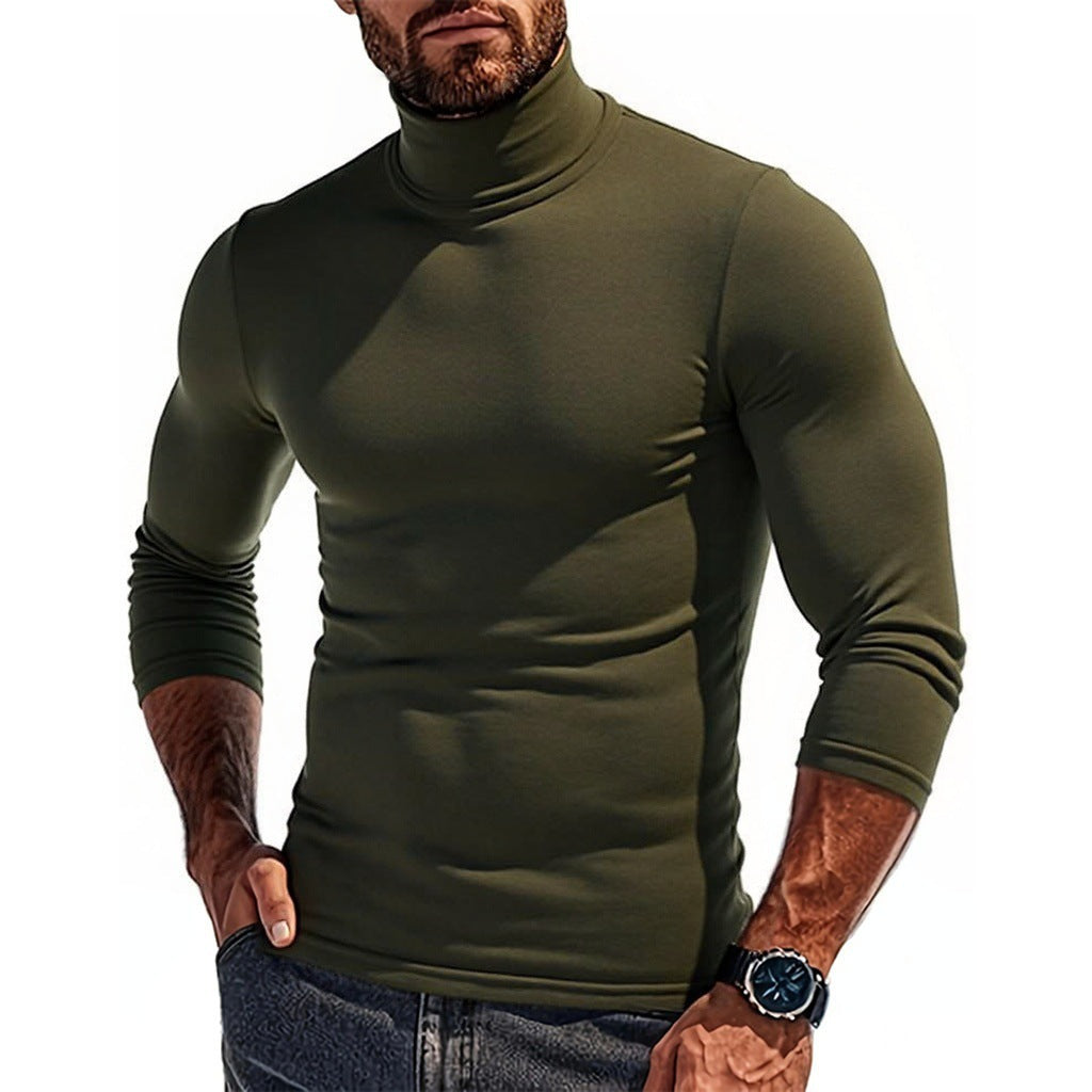 Herren Rollkragenpullover aus elastischem Material Drune