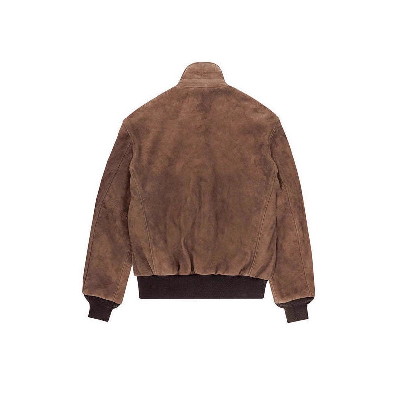 Herren Wildlederjacke mit hochwertiger Verarbeitung und praktischen Taschen Drune