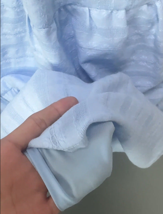 Damen Maxikleid mit voluminösen Ärmeln und schwingendem Saum Drune