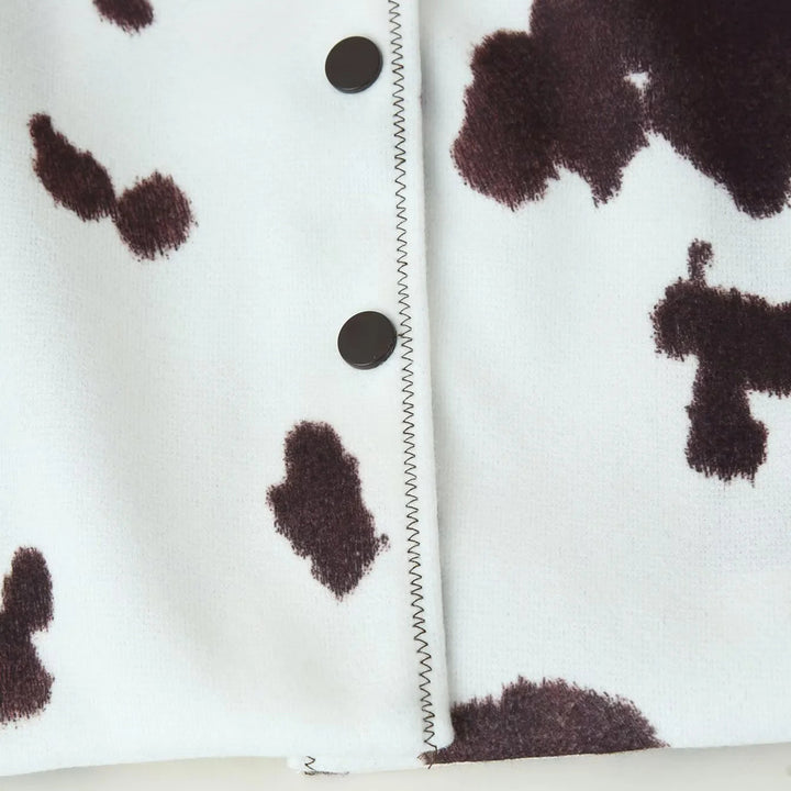 Damen cropped Kunstlederjacke im tierischen Muster Drune