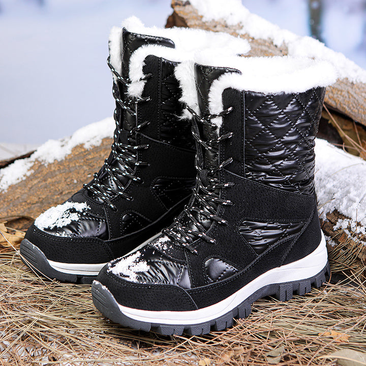 Damen Winterstiefel mit isolierender Fütterung und rutschfester Sohle Drune