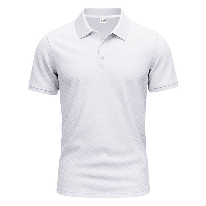 Herren nan atmungsaktives Piqué Poloshirt Kurzarm mit Knopfleiste Drune