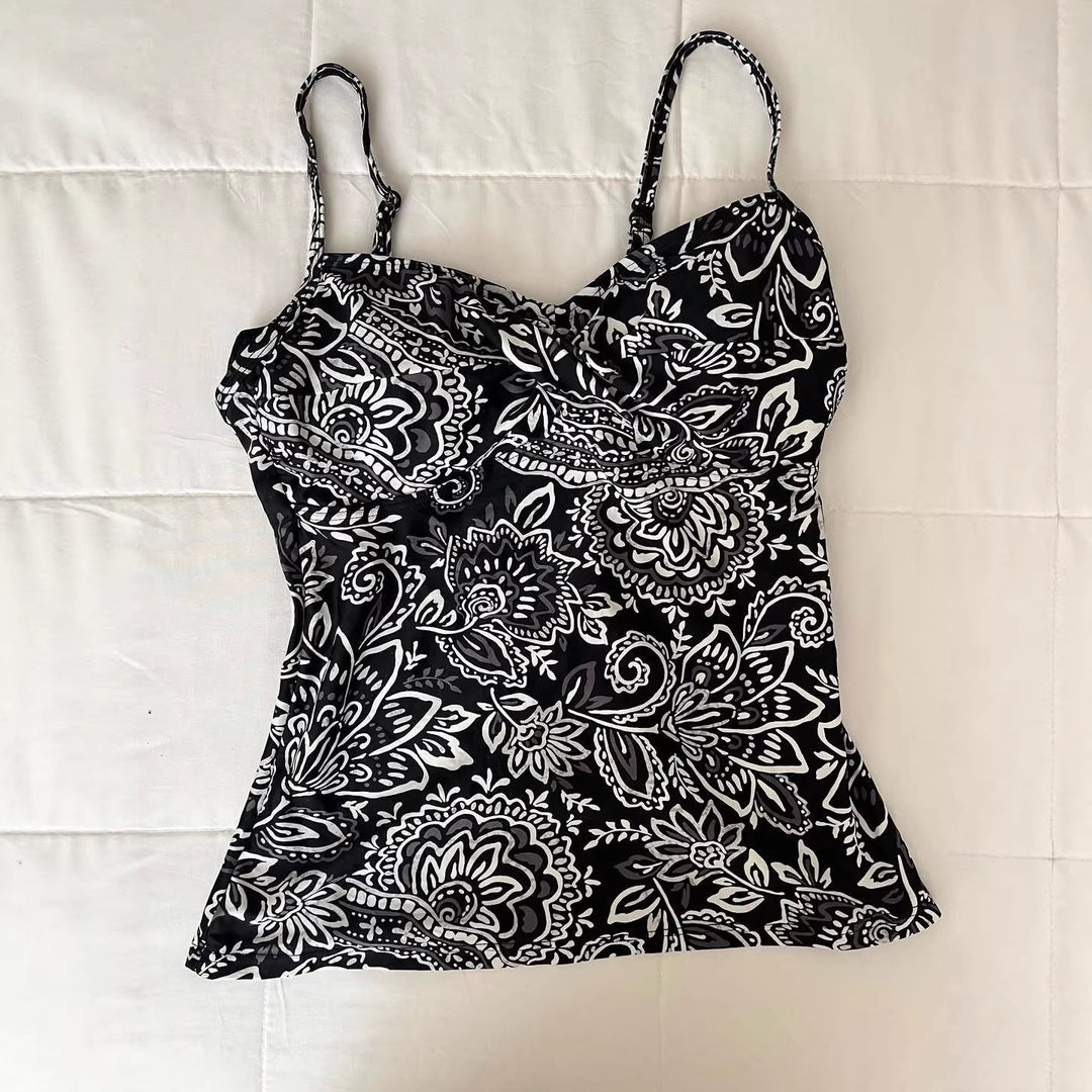 Damen Blusentop mit floralen Mustern Drune