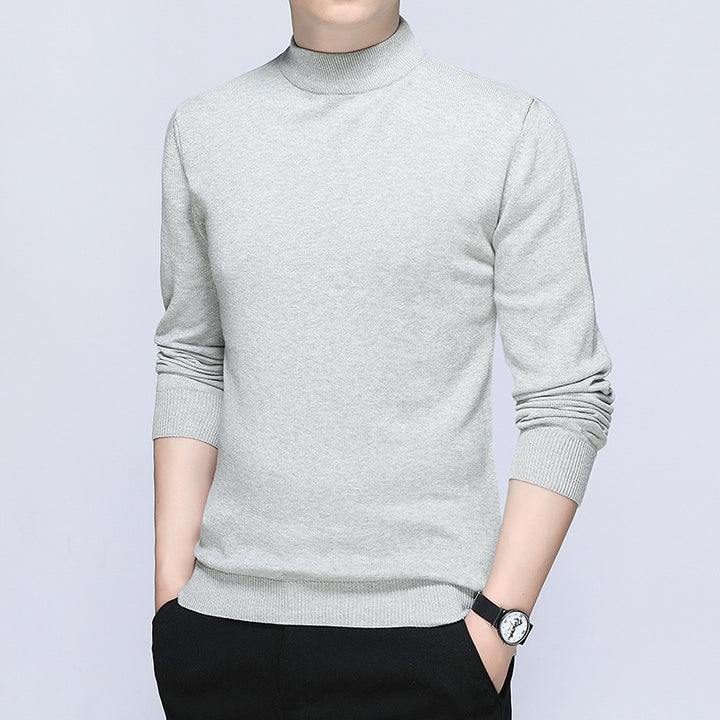 Herren stilvoller Rollkragenpullover aus weichem Baumwollmix Drune