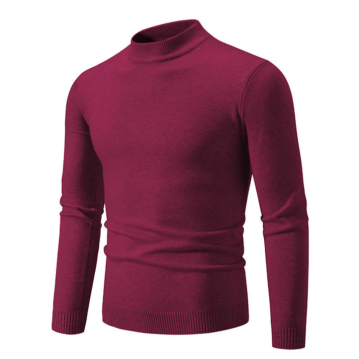 Herren Rollkragenpullover aus weichem Strickmaterial Drune