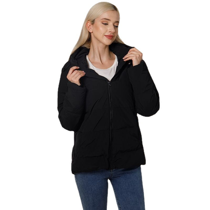 Damen gesteppte Winterjacke mit wasserabweisendem Außenmaterial und weichem Innenfutter Drune