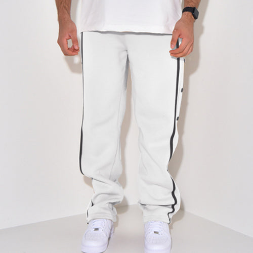 Herren Sportliche Jogginghose mit Druckknopf-Detail und seitlichen Taschen Drune