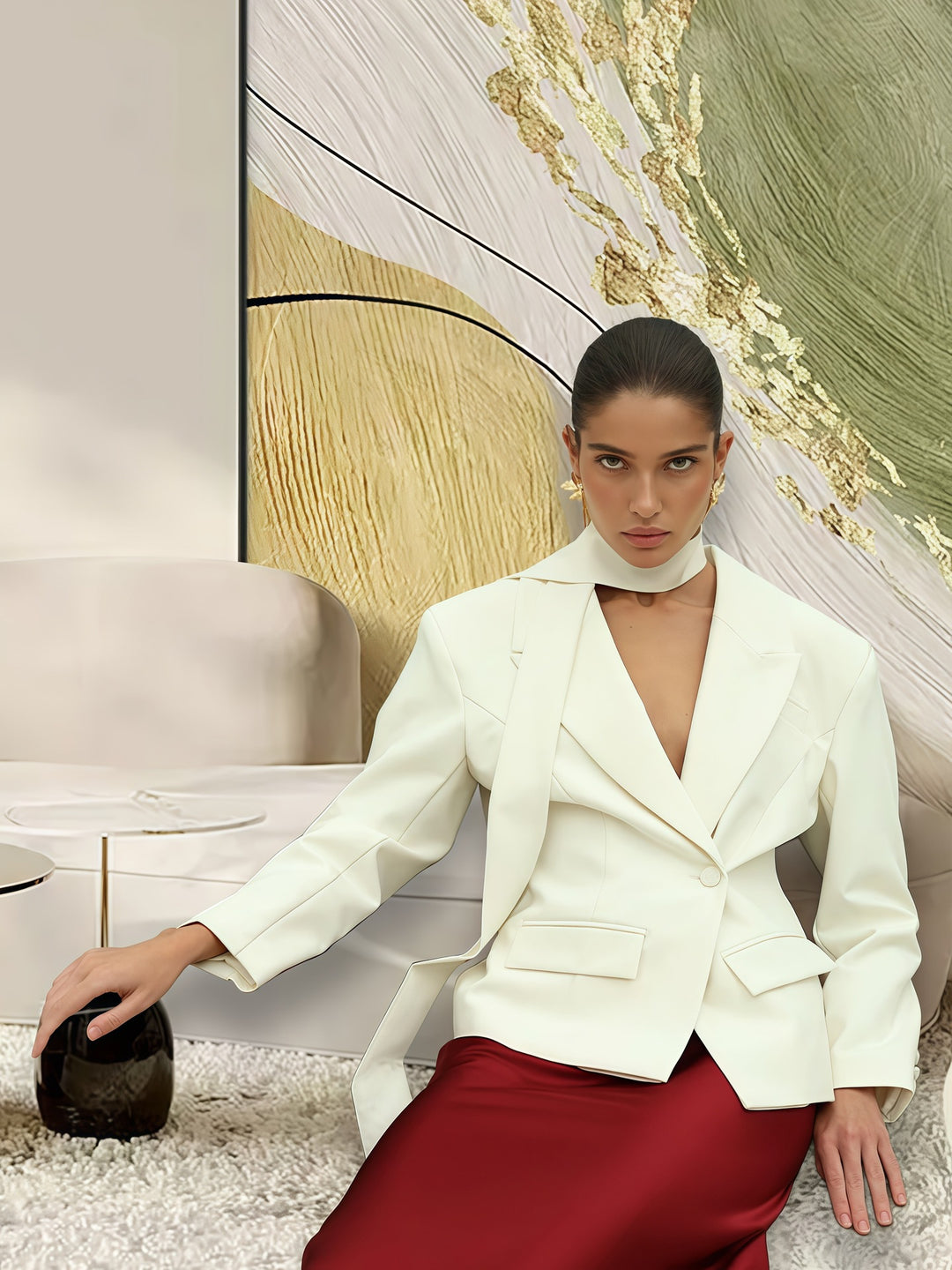 Damen Elegante Blazerjacke im modernen Schnitt Drune