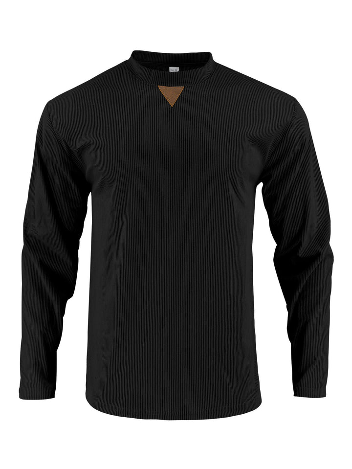 Herren Langarmshirt mit strukturiertem Rippdesign Drune