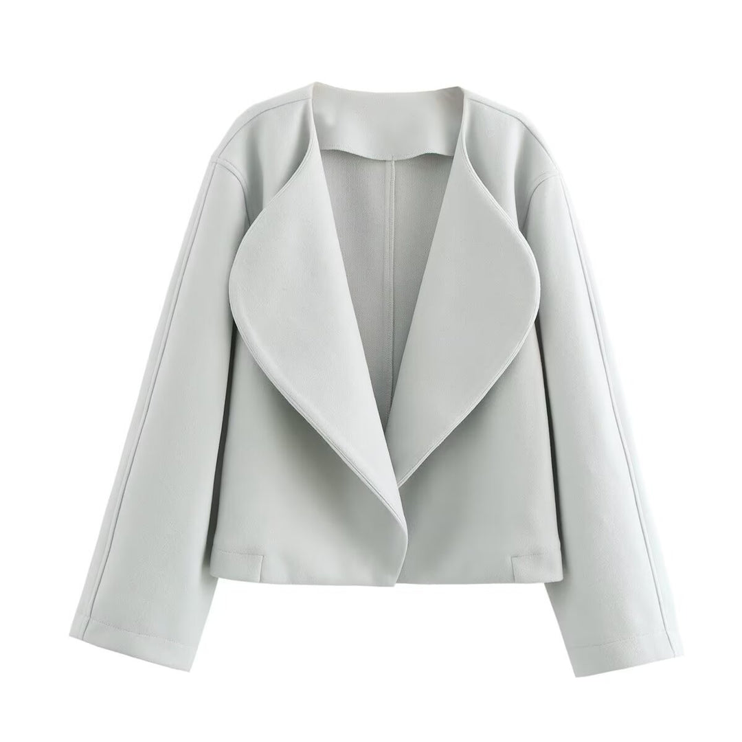 Damen eleganter Oversized-Blazer mit schickem Revers Drune