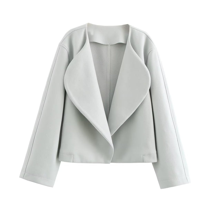 Damen eleganter Oversized-Blazer mit schickem Revers Drune