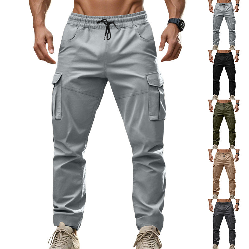 Herren Cargo-Hose mit funktionalen Seitentaschen und elastischem Bund Drune