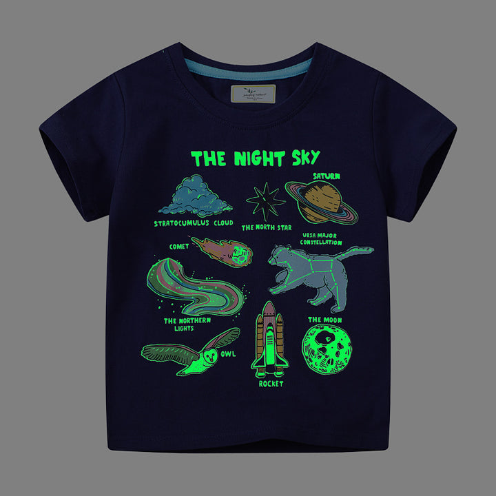 Jungen T-Shirt mit kreativem Weltraummotiv Drune