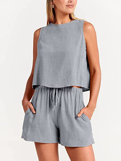 Damen Bequemes Jumpsuit mit weitem Schnitt und praktischen Taschen Drune