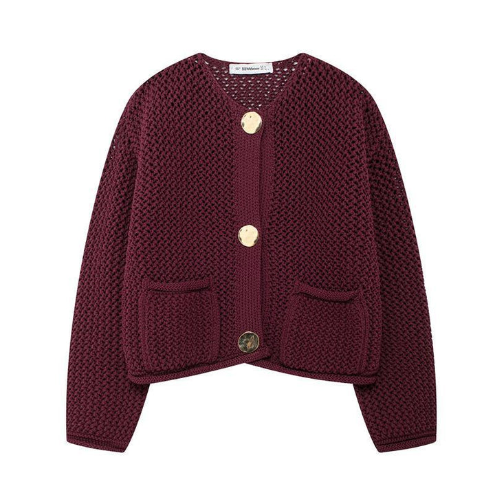 Damen Strickjacke mit luftiger Maschenstruktur und praktischen Taschen Drune