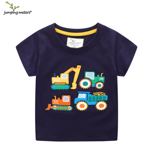 Jungen T-Shirt mit buntem Baustellenfahrzeug-Design Drune
