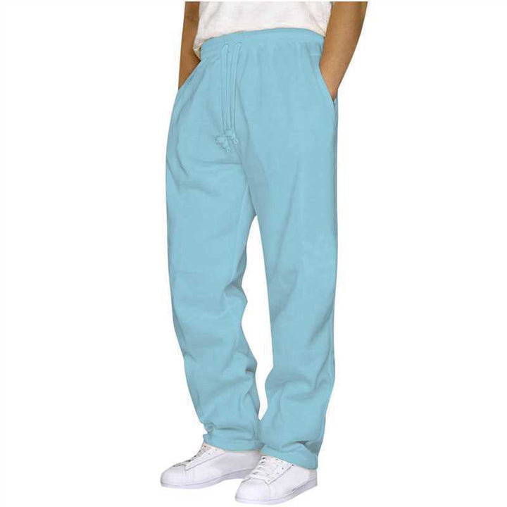 Damen nan ungekürzte Relax-Freizeithose mit hohem Komfortbund, innenliegendem Kordelzug und seitlichen Eingrifftaschen Drune