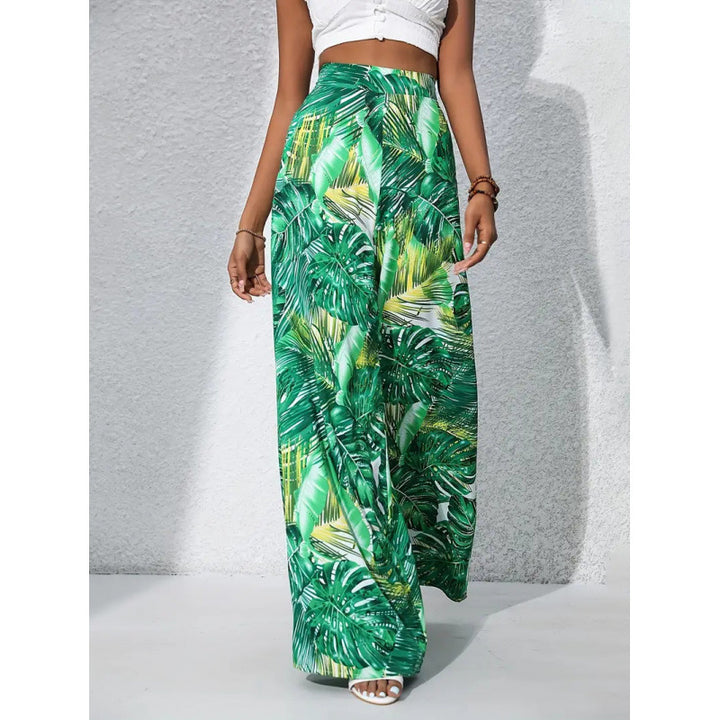 Damen Weit geschnittene Sommerhose mit floralem Muster Drune
