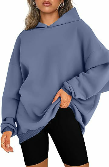 Damen Oversized Kapuzenpullover Drune