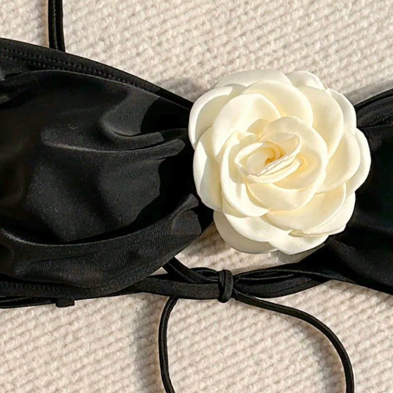Damen Bikini-Set mit eleganter Blumenapplikation Drune