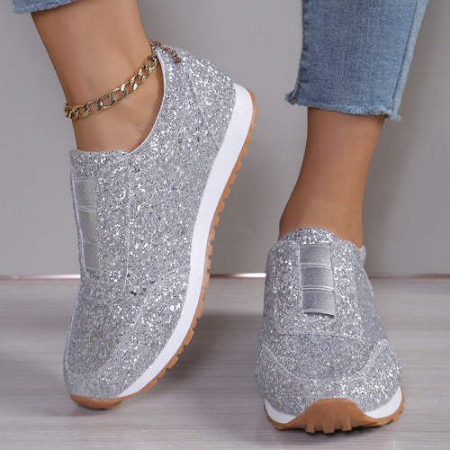 Damen Glitzernde Sneakers im sportlichen Design Drune