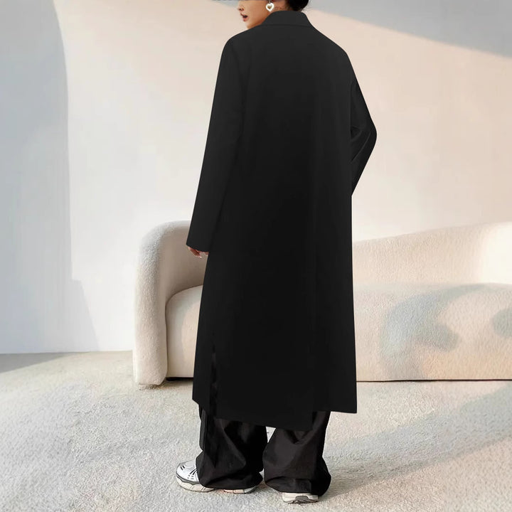Damen Oversized Mantel mit klassischen Knopfdetails und praktischen Taschen Drune