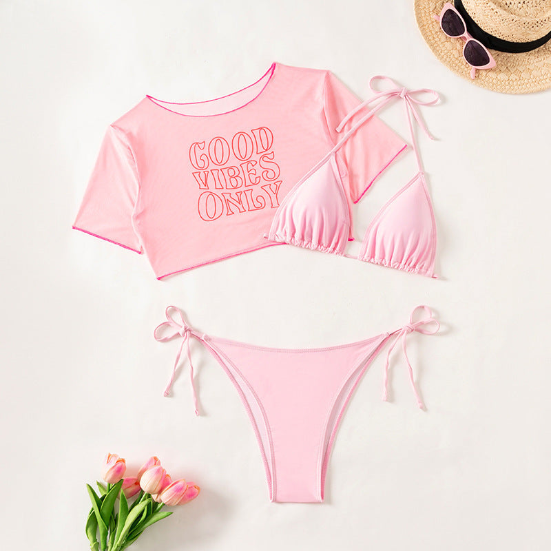 Damen Bikiniset mit lässigem Crop-Top Drune