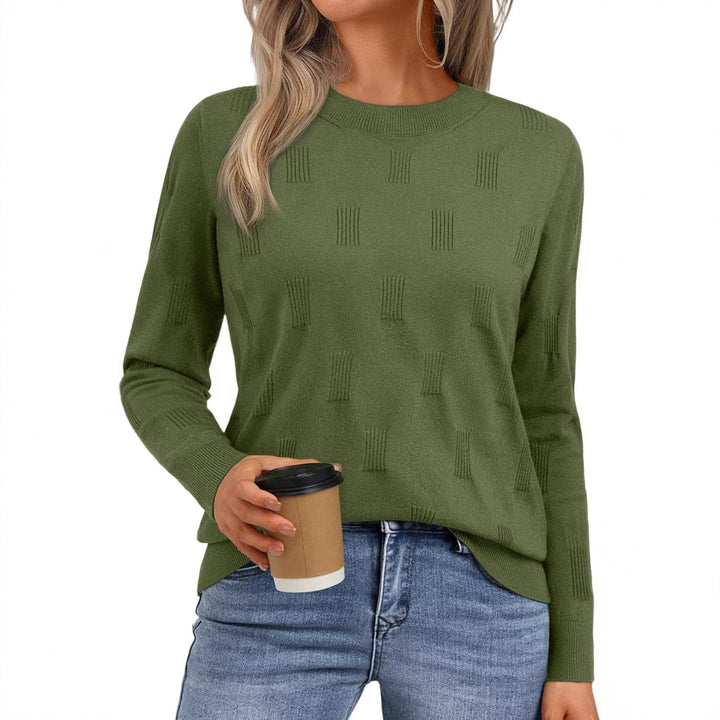 Damen Strickpullover mit feinem Strukturmuster Drune