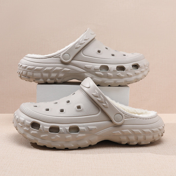 Bequeme Clogs zum Hineinschlüpfen mit Fleece-Futter Drune