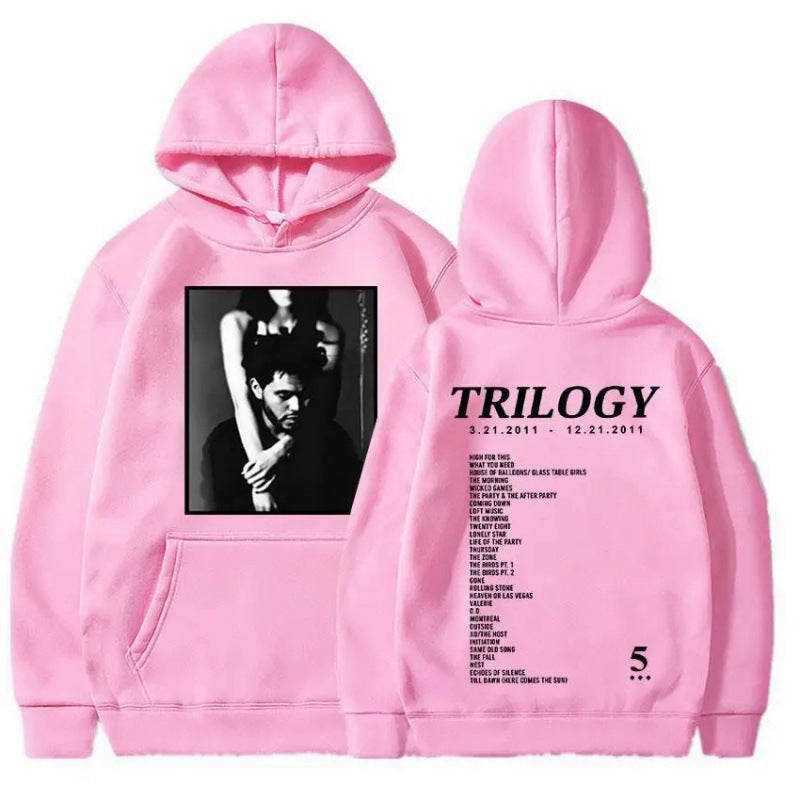 Damen Kapuzenpullover mit künstlerischem Fotodruck und einzigartigem Schriftzug Drune