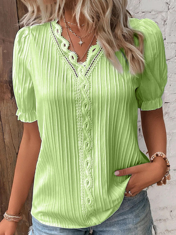 Damen Bluse mit raffiniertem Rüschendetail Drune