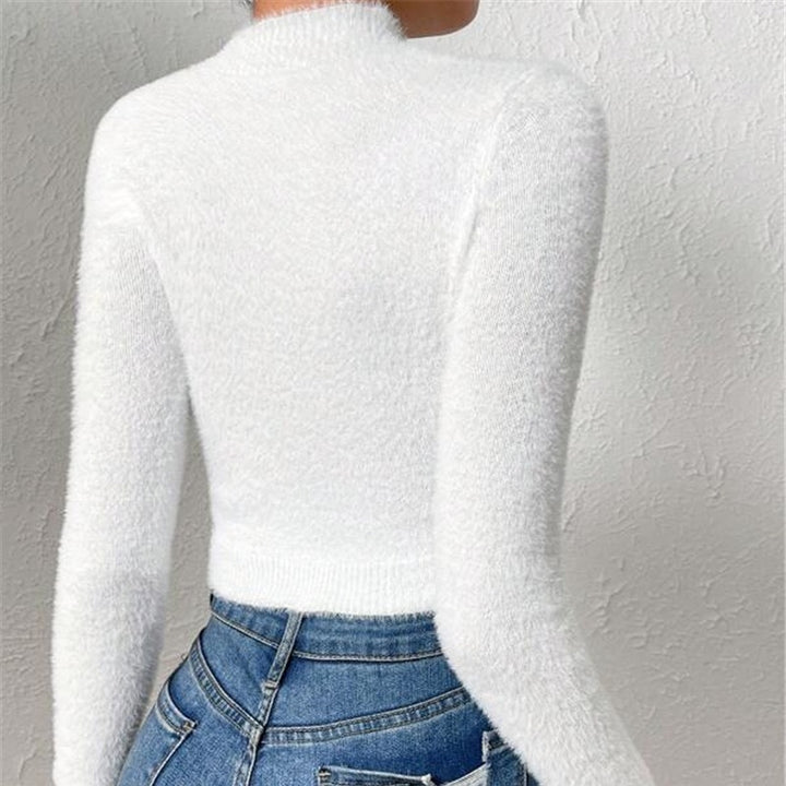 Damen Kurzarm Pullover Drune