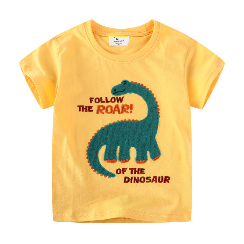 Jungen T-Shirt mit kreativen Dinosaurier-Applikationen Drune