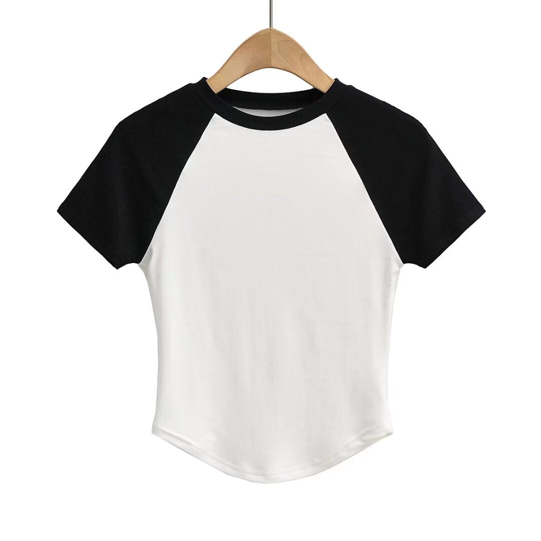 Damen Raglan-T-Shirt mit farblich abgesetzten Ärmeln und hochwertigem Komfortstoff Drune