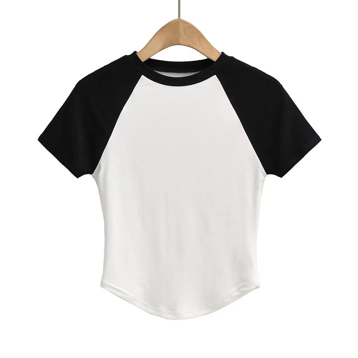 Damen Raglan-T-Shirt mit farblich abgesetzten Ärmeln und hochwertigem Komfortstoff Drune